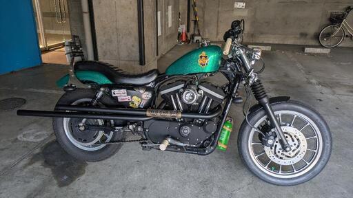 スポーツスター　ショットガンマフラー　ワンオフ　04-06　【手渡し可】 スポーツスターショットガンマフラーワンオフ04-06【手渡し可】