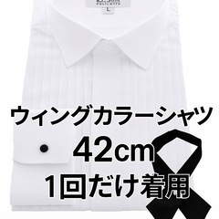 👕 ウィングカラーシャツ（一度着用・42cm）