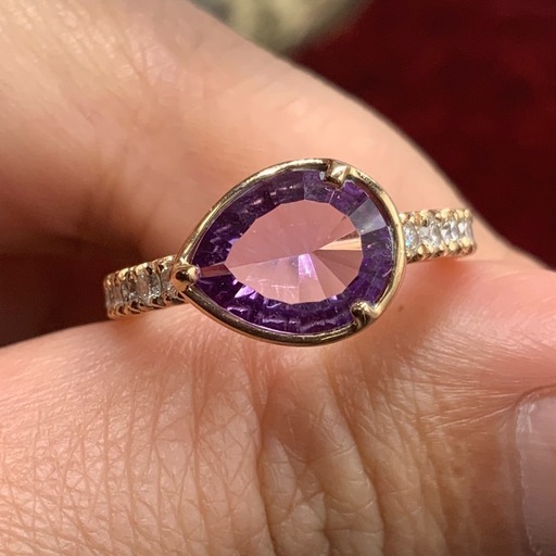 ヴェレッタ　オッターヴァ　コメットリング　K18 ダイヤ　リング