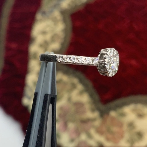 Pt900 プラチナ900 ダイヤモンドリング　3.3g 約9号