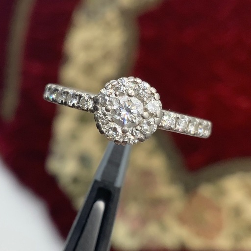 中古 良品 Pt900プラチナ 珊瑚リング 19.5号 : オバタ質店