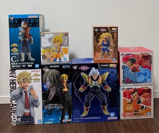 一番くじフィギュアまとめ売りドラゴンボールワンピースヒロアカ