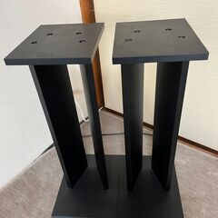 ハヤミ工産 スピーカースタンド 2台1組 高さ60cm ブラック...