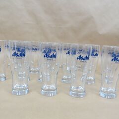Asahi アサヒビール ビアグラス コップ ビールグラス 22個セット 直径7cm×高さ17.5cm の画像