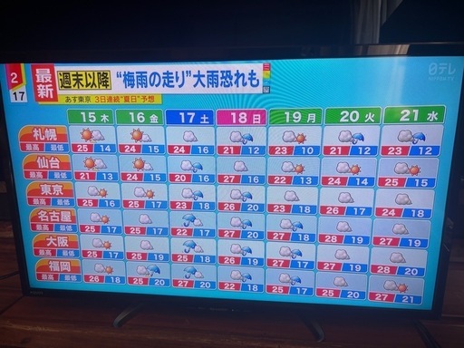 SHARP32型液晶テレビYouTube.U-NEXT視聴可 (グランシェル) 福生