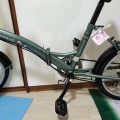 ギヤー付折りたたみ自転車の画像