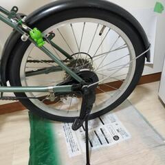 ギヤー付折りたたみ自転車の画像