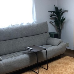 ソファ 3人掛け　ハイバック　グレー　ファブリック　島忠ホームズ