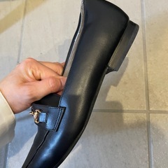 【美品】オリエンタル　黒ローファーの画像