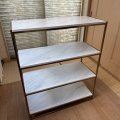 ラック　ディスプレイラック　LOWYA　オープンシェルフ　大理石...