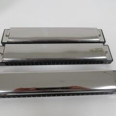 高級ミヤタバンド 宮田東峰先生監製 ハーモニカ 3本セット A調 Am調 C調 ケース付きの画像