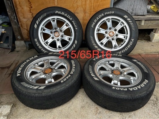 タイヤホイールセット16インチYOKOHAMAタイヤ215/65R16