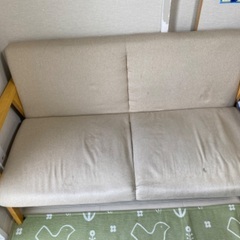 北欧　ソファ　2.5人がけ　ベージュ
