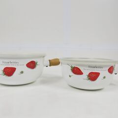 Strawberries ストロベリーズ ホーロー 琺瑯 保存容...