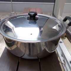 IH対応ステンレス鍋　直径約360㎜　深さ約150mm