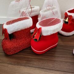 クリスマス　ブーツ　長靴の画像