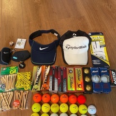 TaylorMadeゴルフキャップ、NIKEバイザー、ボールポー...