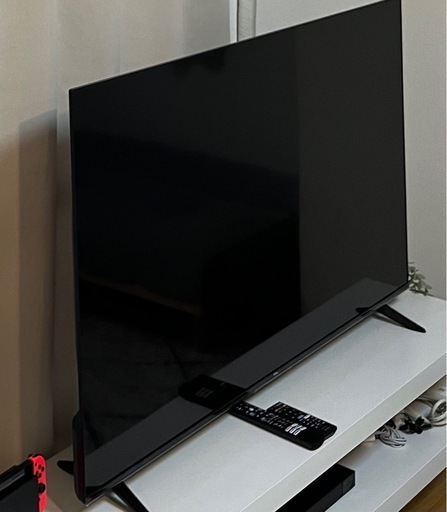 購入一年の4KChromecast内蔵55型テレビ！早い者勝ちレンタルスペース撤退大放出