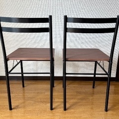椅子/ダイニングチェア  2脚セットの画像