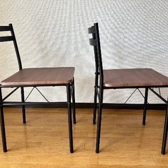 椅子/ダイニングチェア  2脚セットの画像
