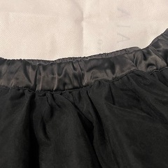 チャオパニックティピー　キッズ　チュールスカート　黒　130 140 の画像