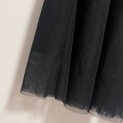 チャオパニックティピー　キッズ　チュールスカート　黒　130 140 の画像