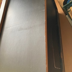 ★SHARP テレビ台 ガラス扉　昭和レトロの画像