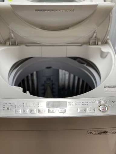 送料・設置込み可　洗濯機　7kg SHARP 2018年【分解クリーニング済み】