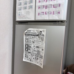 AQUA冷蔵庫（111L）※温度調整不可