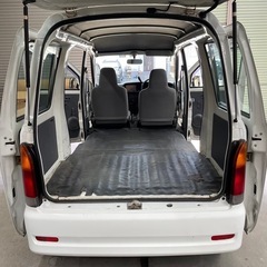 総額6.5万円★訳あり格安★車内広々フラット軽箱バン★Tベル交換歴あり★ナビ★平成16年式 ダイハツハイゼットバン4WD SP(S210V)14.7万キロ ホワイトの画像