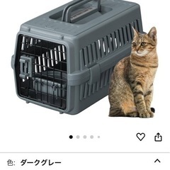 小型犬用のクレート(グレー)の画像