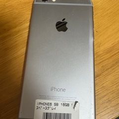 iPhone6 SIMフリー　スペースグレイ　16GB