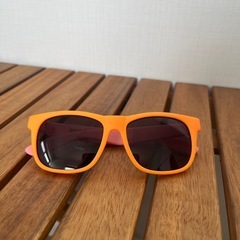 子供用サングラス amabro ハニーサングラス UVカット アマブロ HONEY SUNGLASSES オレンジの画像