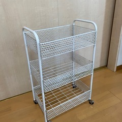 スチール　3段ワゴン　キャスター付
