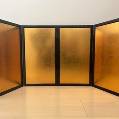 【値段交渉可】屏風　金屏風　五月人形　びょうぶの画像