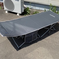 お引取り限定 美品 KingCamp キングキャンプ OAKコット サマーベッド KC2026 オックスフォードメッシュ生地 グレー の画像