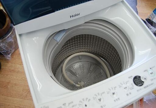 洗濯機 5.5kg 2019年製 Haier JW-C55D ホワイト×ブルー 動作確認済み ハイアール  札幌市 清田区 平岡