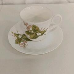 0515-028 ティーカップ＆下皿　※汚れあり
