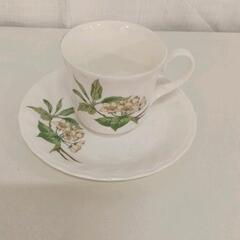 0515-031 ティーカップ＆下皿　※汚れあり