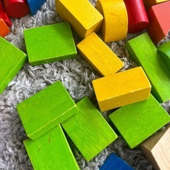 大量！カラフル積み木　40個　大量セット　知育の画像