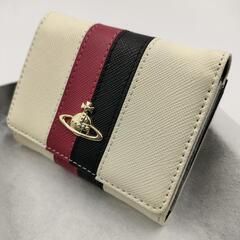 ヴィヴィアン ホワイト 13VV153 白 レザー 3つ折り財布 財布