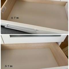 【決まりました！】早めの引き取り希望！お譲りします！テレビボード　ホワイト／シルバー の画像