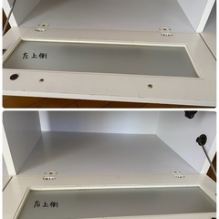 【決まりました！】早めの引き取り希望！お譲りします！テレビボード　ホワイト／シルバー の画像