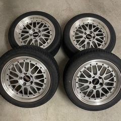 BBS LM 17インチ フロント8J リア9J ECR33-T...