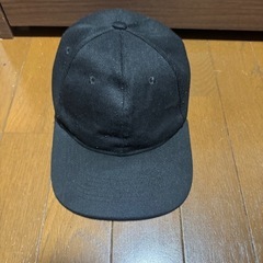 帽子 キャップ レディース メンズ ブラック 黒 無地 シンプル　大きめ　深いの画像