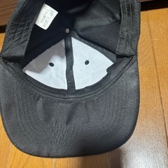 帽子 キャップ レディース メンズ ブラック 黒 無地 シンプル　大きめ　深いの画像