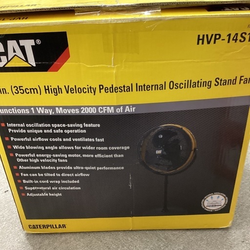 【店頭引き取り限定】扇風機　CAT スタンドファン　HVP-14S180