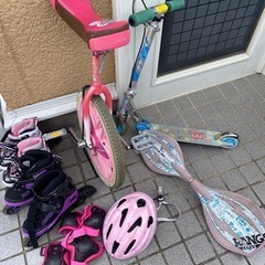 外遊びセット 一輪車  キックボード リップスティック ローラー...