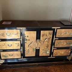 金箔装飾　　和箪笥