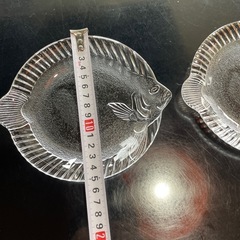 昭和レトロ　サカナプレート　sogaガラス中古品の画像
